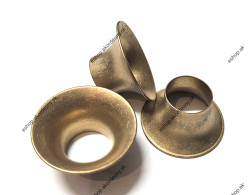 Ozvučník kovový, farba mosadz, 33/17 x 16 mm